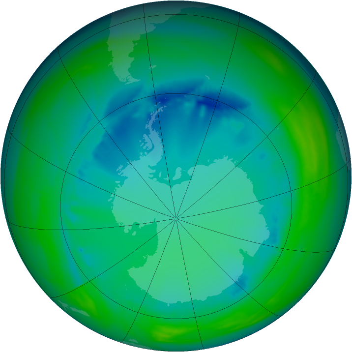 Ozone Map 2005-07-30